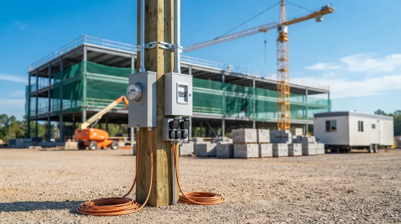 Temporary Power Pole in Gilbert, AZ